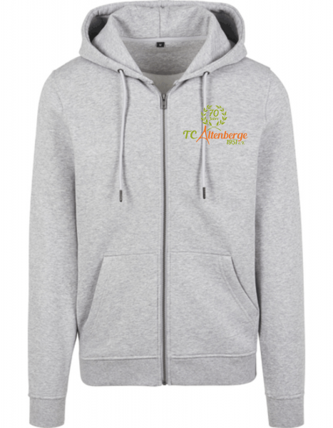 Kapuzenjacke TC Altenberge 70 Jahre grau